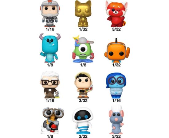 Funko Bitty Pop! Pixar Mystery Mini Figure (Blind Bag/Random) Figūriņas un varoņi