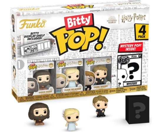 Funko Bitty Pop! 4-Pack: Harry Potter Goblet of Fire - Rubeus Hagrid, Fleur Delacour, Cedric Diggory, Mystery Pop! Vinyl Figures Фигурки и герои