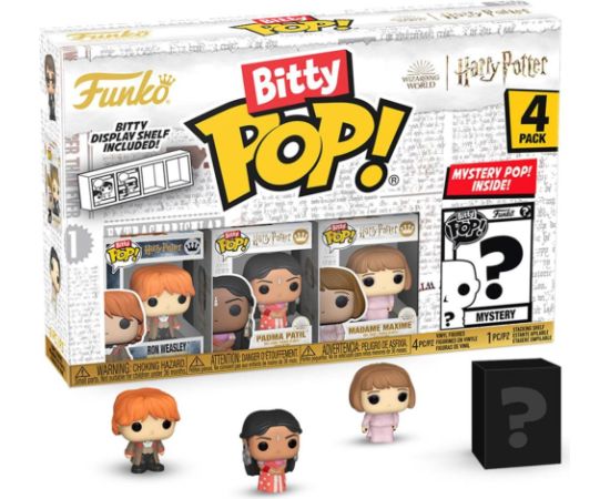 Funko Bitty Pop! 4-Pack: Harry Potter Goblet of Fire - Ron Weasley, Padma Patil, Madame Maxim, Mystery Pop! Vinyl Figures Фигурки и герои