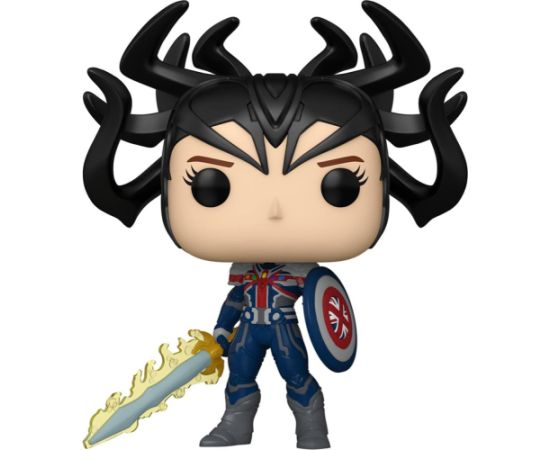 Funko Pop! Marvel: What If...? - Infinity Captain Carter #1464 Bobble-Head Vinyl Figure Фигурки и герои