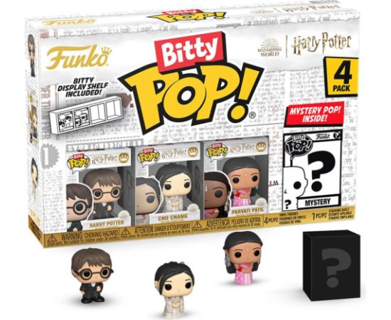 Funko Bitty Pop! 4-Pack: Harry Potter Goblet of Fire - Harry Potter, Cho Chang, Parvati Patil, Mystery Pop! Vinyl Figures Фигурки и герои
