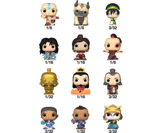 Funko Bitty Pop! Avatar Mystery Mini Figure (36 Pieces PDQ) (Blind Bag/Random) Vinyl Figures Figūriņas un varoņi