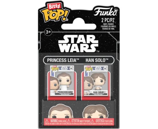 Funko Bitty Pop! 2-Pack Disney: Star War - Princess Leia & Han Solo Vinyl Figures Фигурки и герои