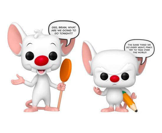 Funko Pop! 2-Pack Sayings: Pinky & The Brain (Glows in The Dark) #Vinyl Figures Фигурки и герои