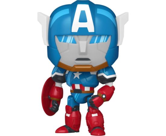 Funko Pop! Marvel: What If...? - Captain America Mech #1569 Bobble-Head Vinyl Figure Фигурки и герои
