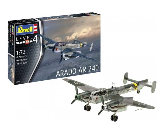 Revell Model plastikowy arado ar-240 1/72 Figūriņas un varoņi