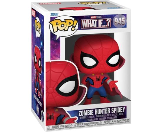 Funko POP! Marvel: What If...? - Zombie Hunter Spidey #945 Bobble-Head Vinyl Figure Фигурки и герои