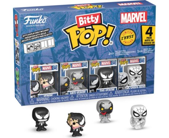Funko Bitty Pop! 4-Pack: Spider-Man - Venom, Anti-Venom, She-Venom, Spider-Man Vinyl Figures Figūriņas un varoņi