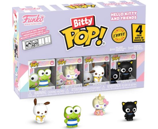 Funko Bitty Pop! 4-Pack: Hello Kitty and Friends - Keroppi, Hello Kitty, Pochacco, Chococat Vinyl Figures Фигурки и герои