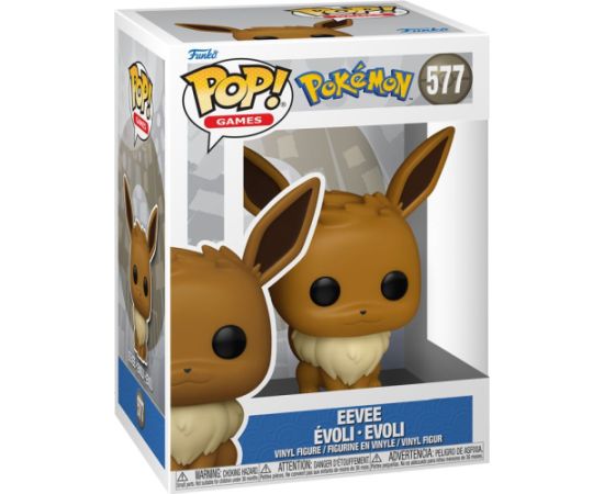 Funko Pop! Games: Pokemon - Eevee Evoli Evoli #577 Vinyl Figure Figūriņas un varoņi