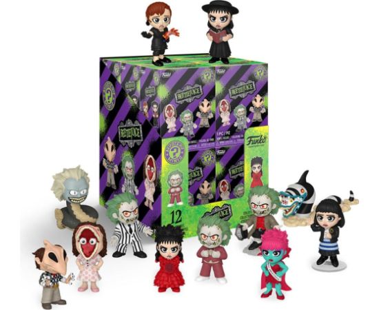 Funko Mystery Minis: Beetlejuice -Beetlejuice, Lydia Deetz, Sandworm, Adam Maitland, Barbara Maitland, Delia Deetz, Miss Argentin, Snake (Blind Box/Random) Vinyl Figures Фигурки и герои