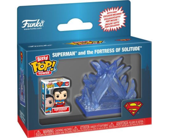 Funko Bitty Pop! Towns: Superman - Superman and The Fortress of Solitude Vinyl Figures Фигурки и герои