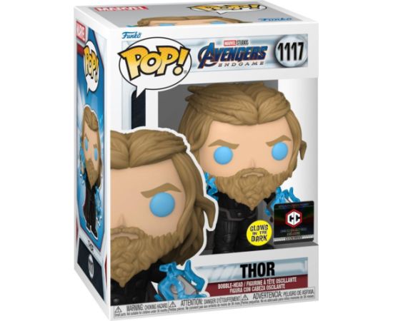 Funko Pop! Marvel Avengers Endgame - Thor* (with Thunder) (Glows in the Dark) (Special Edition) #1117 Bobble-Head Vinyl Figure Фигурки и герои