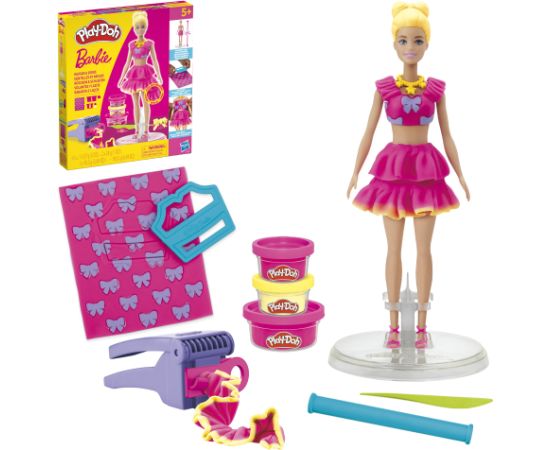 PLAY-DOH BARBIE Rotaļu komplekts Ruffles and Bows Radošās rotaļlietas
