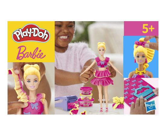 PLAY-DOH BARBIE Rotaļu komplekts Ruffles and Bows Radošās rotaļlietas