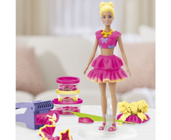 PLAY-DOH BARBIE Rotaļu komplekts Ruffles and Bows Radošās rotaļlietas