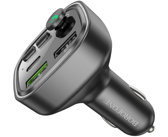 Borofone raidītājs FM BC48 Broad MP3, Bluetooth - 2xUSB + C tipa - QC 3.0 18W melns (bojāts iepakojums) Auto FM Transmiteri un Carplay ierīces