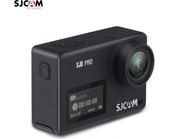SJCam SJ8 Pro Wi-Fi Ūdendroša 30m Sporta Kamera 12MP 170° 4K 60fps HD 2.33" IPS Touch LCD ekrāns Melna Sporta kameras