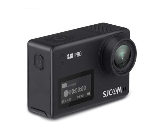 SJCam SJ8 Pro Wi-Fi Ūdendroša 30m Sporta Kamera 12MP 170° 4K 60fps HD 2.33" IPS Touch LCD ekrāns Melna Sporta kameras