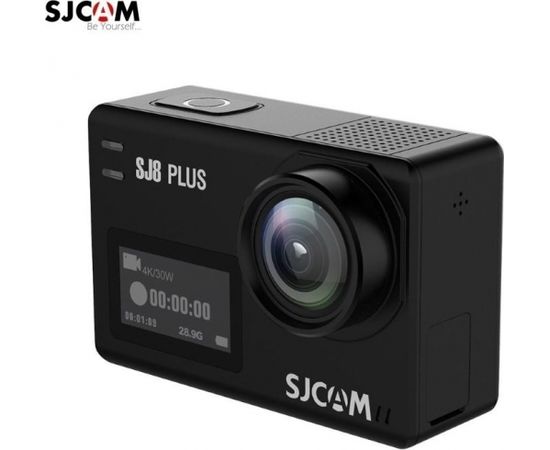 SJCam SJ8 Plus Wi-Fi Ūdendroša 30m Sporta Kamera 12MP 170° 4K 30fps HD 2.33" IPS Touch LCD ekrāns Melna