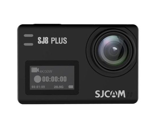 SJCam SJ8 Plus Wi-Fi Ūdendroša 30m Sporta Kamera 12MP 170° 4K 30fps HD 2.33" IPS Touch LCD ekrāns Melna