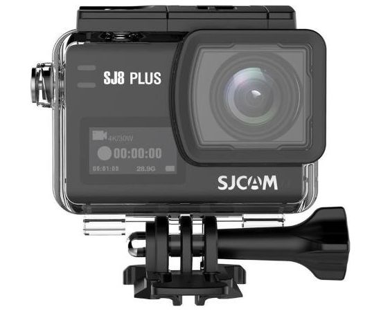 SJCam SJ8 Plus Wi-Fi Ūdendroša 30m Sporta Kamera 12MP 170° 4K 30fps HD 2.33" IPS Touch LCD ekrāns Melna