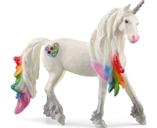 Figurka Schleich Tęczowy jednorożec ogier Bayala Фигурки и герои