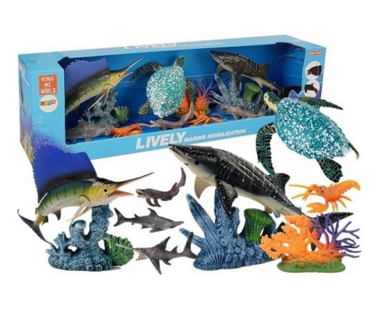 Figurka LeanToys Zestaw Zwierząt Morskich Ruchome Elementy Figūriņas un varoņi