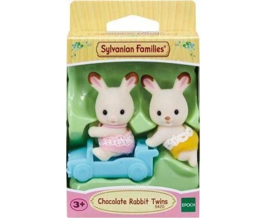 Figurka Epoch Sylvanian Bliźniaki królików z czekoladowymi uszkami (05420) Figūriņas un varoņi