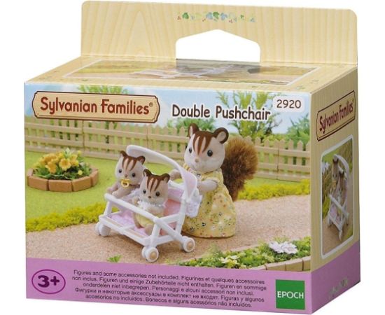 Figurka Epoch Sylvanian Families Podwójny wózek spacerowy (2920) Figūriņas un varoņi