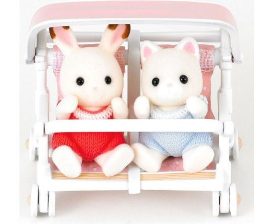 Figurka Epoch Sylvanian Families Podwójny wózek spacerowy (2920) Figūriņas un varoņi