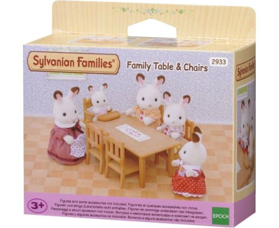 Figurka Epoch Sylvanian Families Zestaw do jadalni stół i krzesła (2933) Figūriņas un varoņi