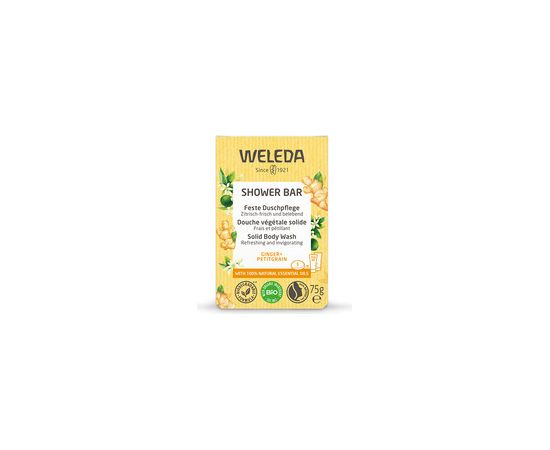 Weleda Shower Bar ( Ginger + Petitgrain ) 75.0g Smaržas - NESAKĀRTOTS