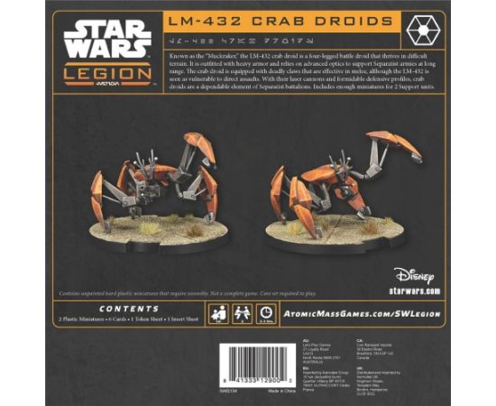 Lego Star Wars: Legion 2.0 - LM-432 Crab Droids Figūriņas un varoņi