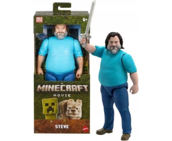 Mattel Minecraft Movie Duża figurka Steve Figūriņas un varoņi
