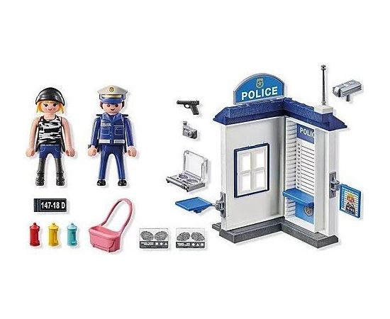 Playmobil Zestaw Action Heroes 71733 Policyjny pokój przesłuchań Figūriņas un varoņi