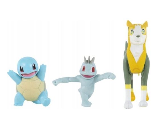 Figurka Pokemon Pokémon Battle Figure 3 Pack - Squirtle, Machop, Boltund Figūriņas un varoņi