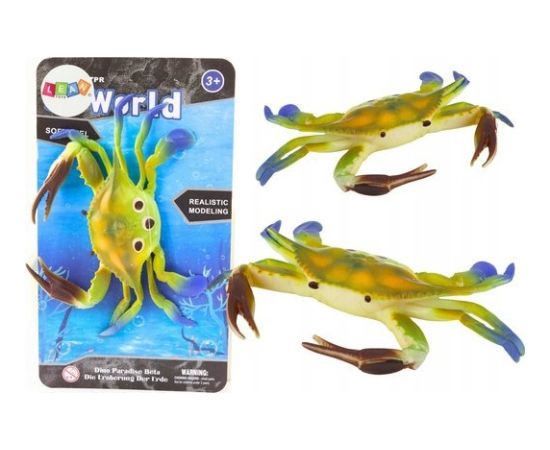 Figurka LeanToys Figurka Gumowy Krab Zielony Sea World Figūriņas un varoņi