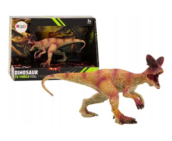 Figurka LeanToys Figurka Kolekcjonerska Dinozaur Dilofozaur Czerwony 1 El Figūriņas un varoņi