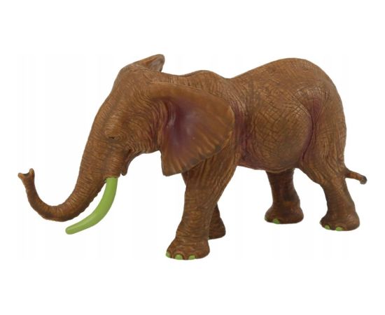 Figurka LeanToys Figurka Kolekcjonerska Słoń Afrykański Safari Brązowy Figūriņas un varoņi
