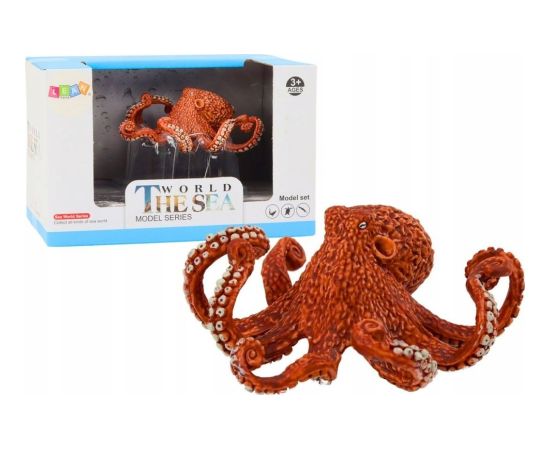Figurka LeanToys Figurka Ośmiornica Olbrzymia Pomarańczowa 10 cm Figūriņas un varoņi