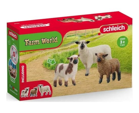 Figurka Schleich SCHLEICH 42660 3w1 OWCE OWCZY PRZYJACIELE Farma Figurki Premium ORYGINALNE Фигурки и герои