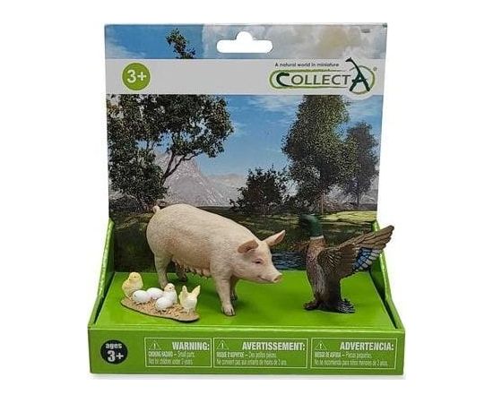 Figurka Collecta COLLECTA ZESTAW 3 ZWIERZĄT NA FARMIE W OPAKOWANIU (88480, 88378, 88863) Фигурки и герои