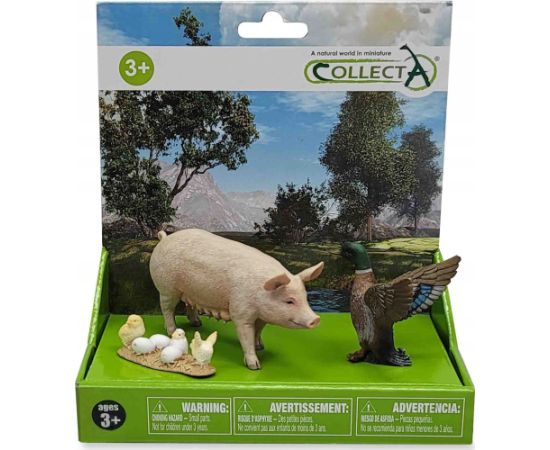 Figurka Collecta COLLECTA ZESTAW 3 ZWIERZĄT NA FARMIE W OPAKOWANIU (88480, 88378, 88863) Фигурки и герои