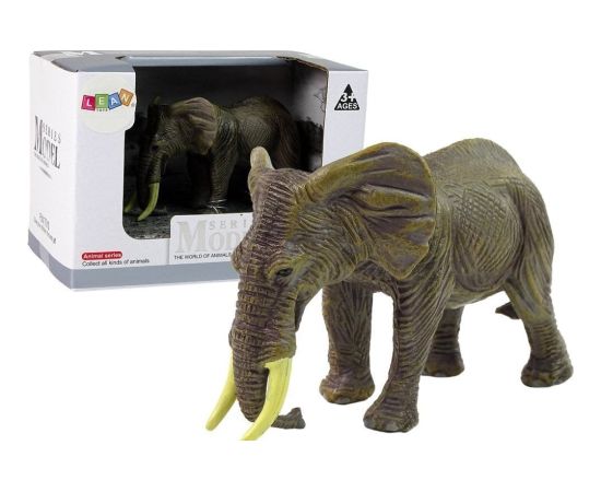 Figurka LeanToys Duża Figurka Kolekcjonerska Słoń Zwierzęta Świata Figūriņas un varoņi