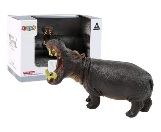 Figurka LeanToys Duża Figurka Kolekcjonerska Hipopotam Zwierzęta Świata Figūriņas un varoņi