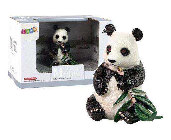 Figurka LeanToys Figurka Kolekcjonerska Panda Wielka z Bambusem Figūriņas un varoņi
