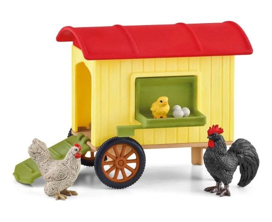 Figurka Schleich Schleich Farm World mobile chicken coop, play figure Figūriņas un varoņi