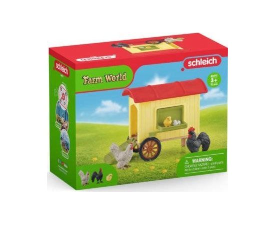 Figurka Schleich Schleich Farm World mobile chicken coop, play figure Figūriņas un varoņi