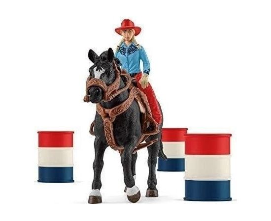 Figurka Schleich Schleich Farm World Barrel Racing with Cowgirl, play figure Figūriņas un varoņi